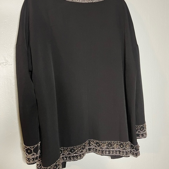 Soft Surroundings beaded open front cardigan - Picture 11 of 11